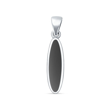 Oval Black Onyx Pendant